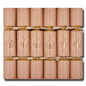 Crackers Christmas Kraft Deer Gold Lux 6's Crackers Christmas Kraft Deer Gold Lux 6's
