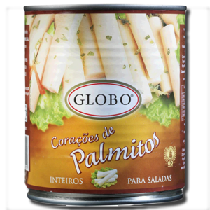 Globo Corações de Palmitos 800g Globo Corações de Palmitos 800g