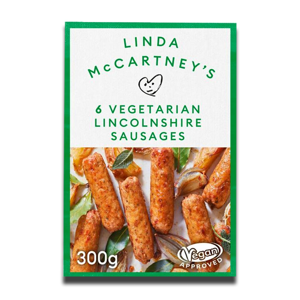 Linda McCartneys 6 Vegetarian Lincolnshire Sausages 300g Linda McCartneys 6 Vegetarian Lincolnshire Sausages 300g