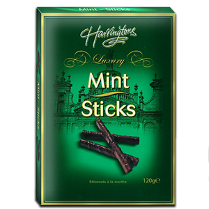 Ashleys Dark Chocolate Mint Sticks 120g Ashleys Dark Chocolate Mint Sticks 120g