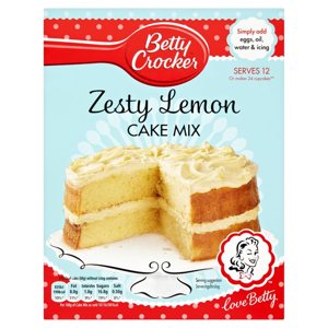 Betty Crocker Zesty Lemon Cake Mix 425g Betty Crocker Zesty Lemon Cake Mix 425g