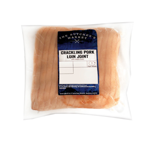 The Butcher's Market Crackling Pork Loin Joint 1.05Kg The Butcher's Market Crackling Pork Loin Joint 1.05Kg