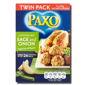 Paxo Sage & Onion Stuffing 340g Paxo Sage & Onion Stuffing 340g