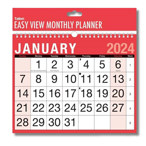 Tallon Monthly Planner Easy View 2022