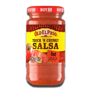 Old El Paso Hot Thick n Chunky Salsa 226g Old El Paso Hot Thick n Chunky Salsa 226g