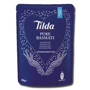 Tilda Steamed Plain Basmati Rice 250g Tilda Steamed Plain Basmati Rice 250g