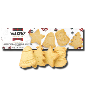 Walkers Shortbread Festive Shapes 175g