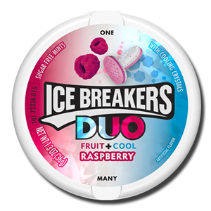 Ice Breaker Mints Sugar Free Duo Cool Raspberry 36g