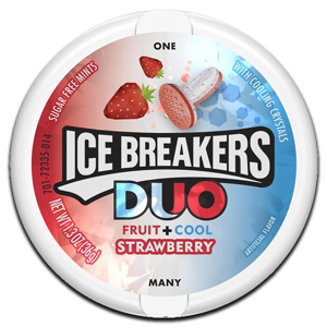 Ice Breaker Mints Sugar Free Duo Cool Strawberry 36g Ice Breaker Mints Sugar Free Duo Cool Strawberry 36g