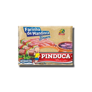 Pinduca Farinha de Mandioca Grossa Crua Branca 1Kg Pinduca Farinha de Mandioca Grossa Crua Branca 1Kg