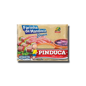 Pinduca Farinha de Mandioca Grossa Crua Branca 1Kg