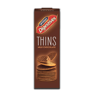 Mcvitie's Digestive Thins Milk Chocolate 180g Mcvitie's Digestive Thins Milk Chocolate 180g