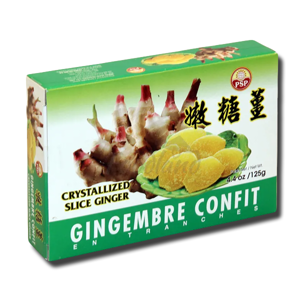 PSP Sliced Ginger Crystallized 125g PSP Sliced Ginger Crystallized 125g