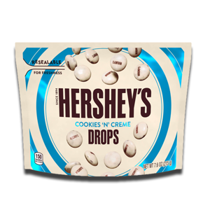 Hershey's Cookies N Cream Drops Pouch 215g Hershey's Cookies N Cream Drops Pouch 215g