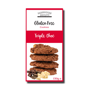 FarmHouse Biscuit Gluten Free Triple Chocolate 150g FarmHouse Biscuit Gluten Free Triple Chocolate 150g