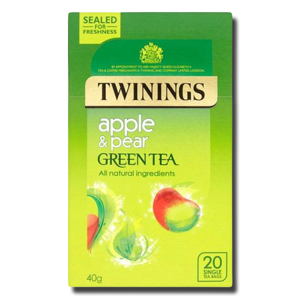 Twinings Green Tea Apple & Pear 20's Twinings Green Tea Apple & Pear 20's
