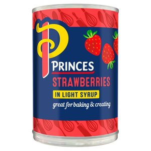 Princes Strawberries Filling In Light Syrup 410g Princes Strawberries Filling In Light Syrup 410g