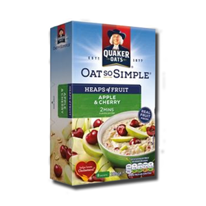 Quaker Oat So Simple Apple & Cherry 8x36,1g Quaker Oat So Simple Apple & Cherry 8x36,1g