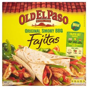 Old El Paso Fajita Kit Smoky BBQ 500g Old El Paso Fajita Kit Smoky BBQ 500g