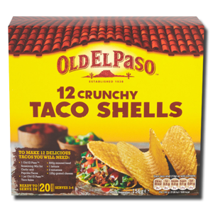 Old El Paso 12 Crunchy Taco Shells 156g