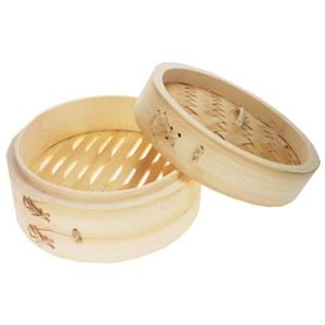 Bamboo Steamer & Cover 15cm (6 inch)