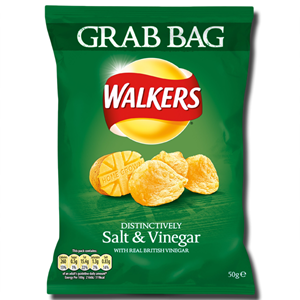 Walkers Crisps Salt Vinegar 50g