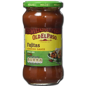 Old El Paso Mild Fajita Smoky BBQ Cooking Sauce 340g