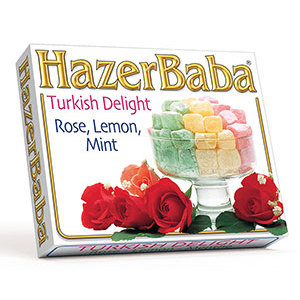 HazerBaba Turkish Delight Rose, Lemon Menthe 125g HazerBaba Turkish Delight Rose, Lemon Menthe 125g