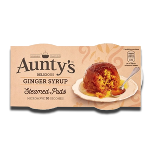 Aunty's Steamed Pudding Ginger Syrup 2x100g Aunty's Steamed Pudding Ginger Syrup 2x100g