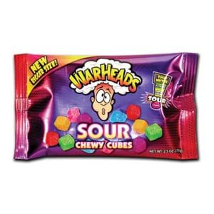 Warheads Sour Chew Cubes 70g