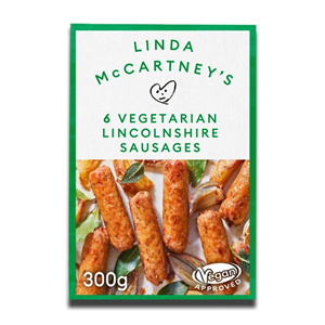 Linda McCartneys 6 Vegetarian Lincolnshire Sausages 300g