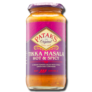 Patak's Tikka Masala Hot & Spicy 450g Patak's Tikka Masala Hot & Spicy 450g