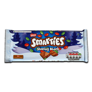 Nestlé Smarties Festive Sharing Block 100g Nestlé Smarties Festive Sharing Block 100g