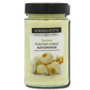 Atkins & Potts Toasted Garlic Mayonnaise 195g