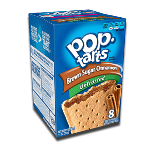 Kellogg's Pop Tarts Brown Sugar & Cinnamon Unfrosted 384g Kellogg's Pop Tarts Brown Sugar & Cinnamon Unfrosted 384g