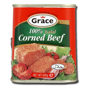 Grace Corned Beef 100% Halal 340g Grace Corned Beef 100% Halal 340g
