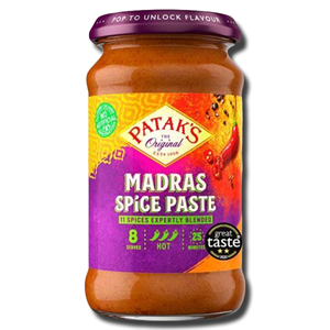 Patak's Madras Curry Paste Hot 283g