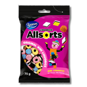 Beacon Allsorts Liquorice Mini 75g