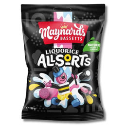 Maynards Bassetts Liquorice Allsorts Bag 130g