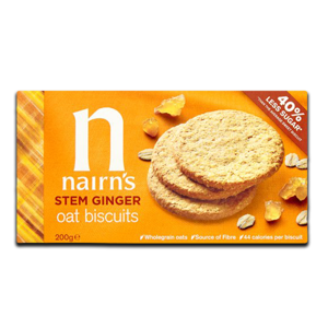 Nairn's Stem Ginger Oat Biscuits 200g Nairn's Stem Ginger Oat Biscuits 200g