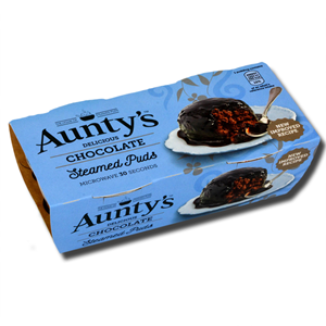 Aunty's Steamed Puds Chocolate 2x95g