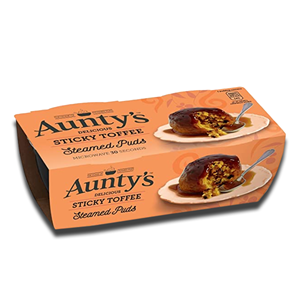 Aunty's Steamed Puds Sticky Toffee 2x95g Aunty's Steamed Puds Sticky Toffee 2x95g