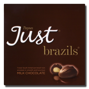 Paynes Just Brazils Milk Chocolate 180g Paynes Just Brazils Milk Chocolate 180g
