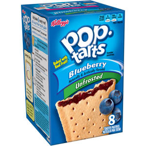 Kellogg's Pop Tarts Blueberry Unfrosted 8' Kellogg's Pop Tarts Blueberry Unfrosted 8'