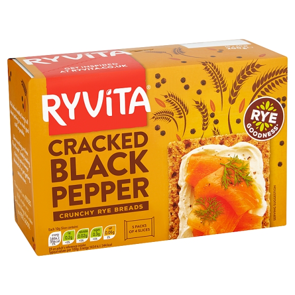 Ryvita Cracked Black Pepper 200g