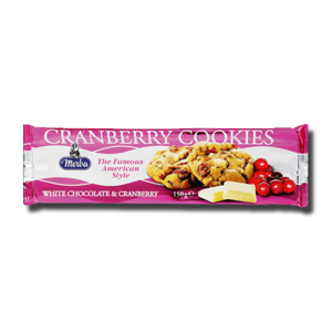 Merba White Chocolate and Cranberry 150g Merba White Chocolate and Cranberry 150g
