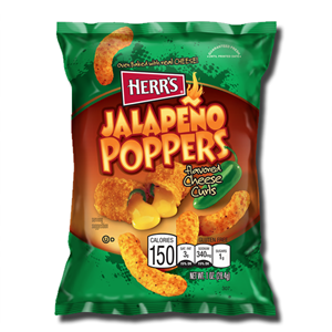Herr's Jalapeno Poppers Cheese Curls 28,4g