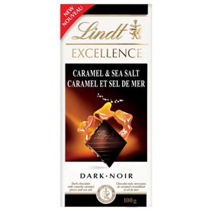Lindt Excellence Dark Chocolate Caramel Sea Salt 100g Lindt Excellence Dark Chocolate Caramel Sea Salt 100g