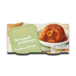 Aunty's Steamed Puds Golden Syrup 2x95g Aunty's Steamed Puds Golden Syrup 2x95g